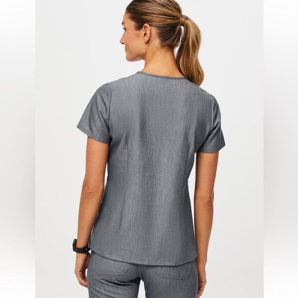 FIGS Catarina One-Pocket Scrub Top Graphite Grey XS - Picture 3 of 8